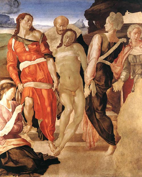 Погребение 1510 г. Картина Микеланджело Буонарроти.